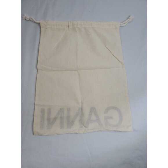 Ganni Logo Beige Drawstring Accessories Dust Bag Storage Protective Cover - Picture 8 of 9